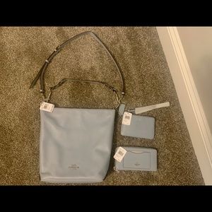 COACH ABBY DUFFLE SHOULDER BAG, WALLET &ZIP AROUND